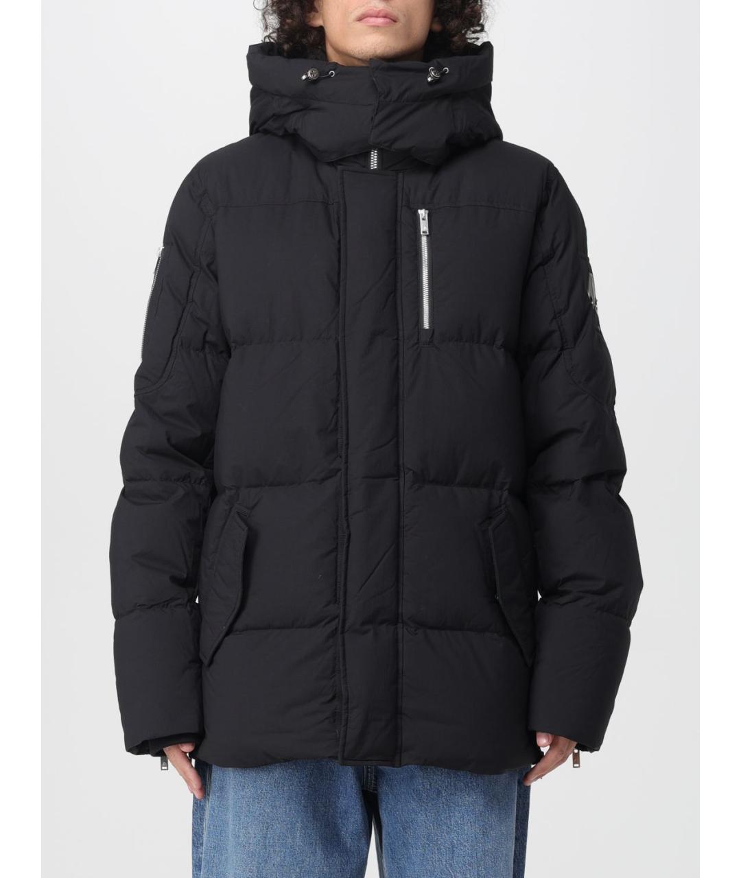 MOOSE KNUCKLES Черный полиамидовый пуховик, фото 5