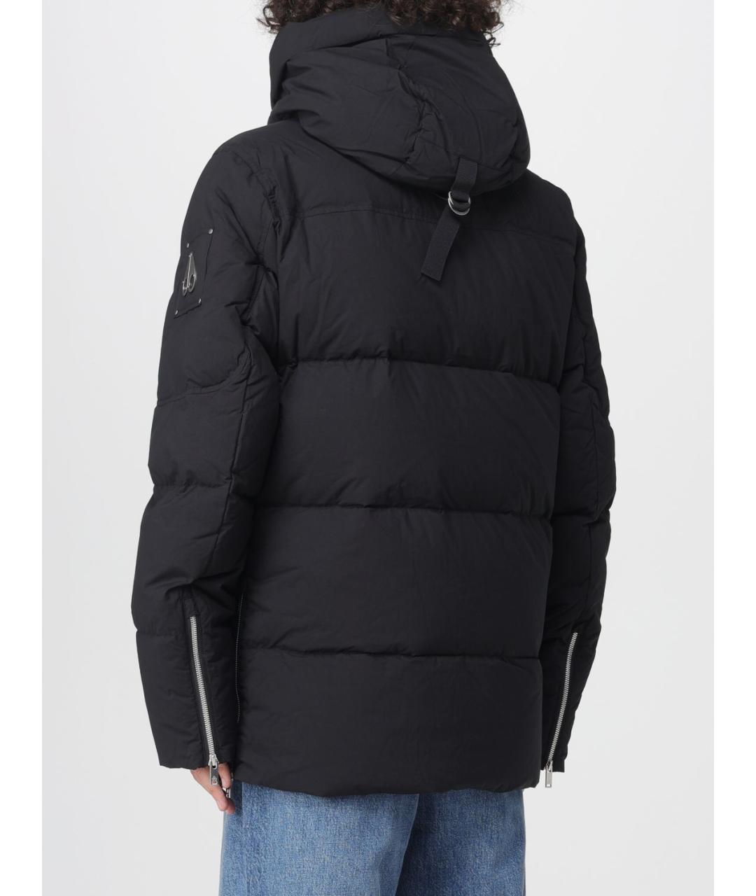 MOOSE KNUCKLES Черный полиамидовый пуховик, фото 2