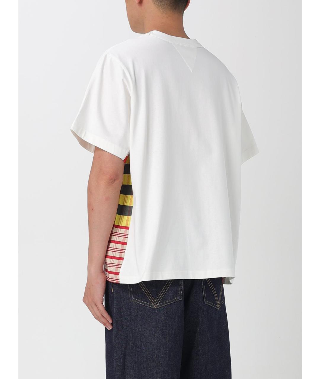 BOTTEGA VENETA Белая хлопковая футболка, фото 3