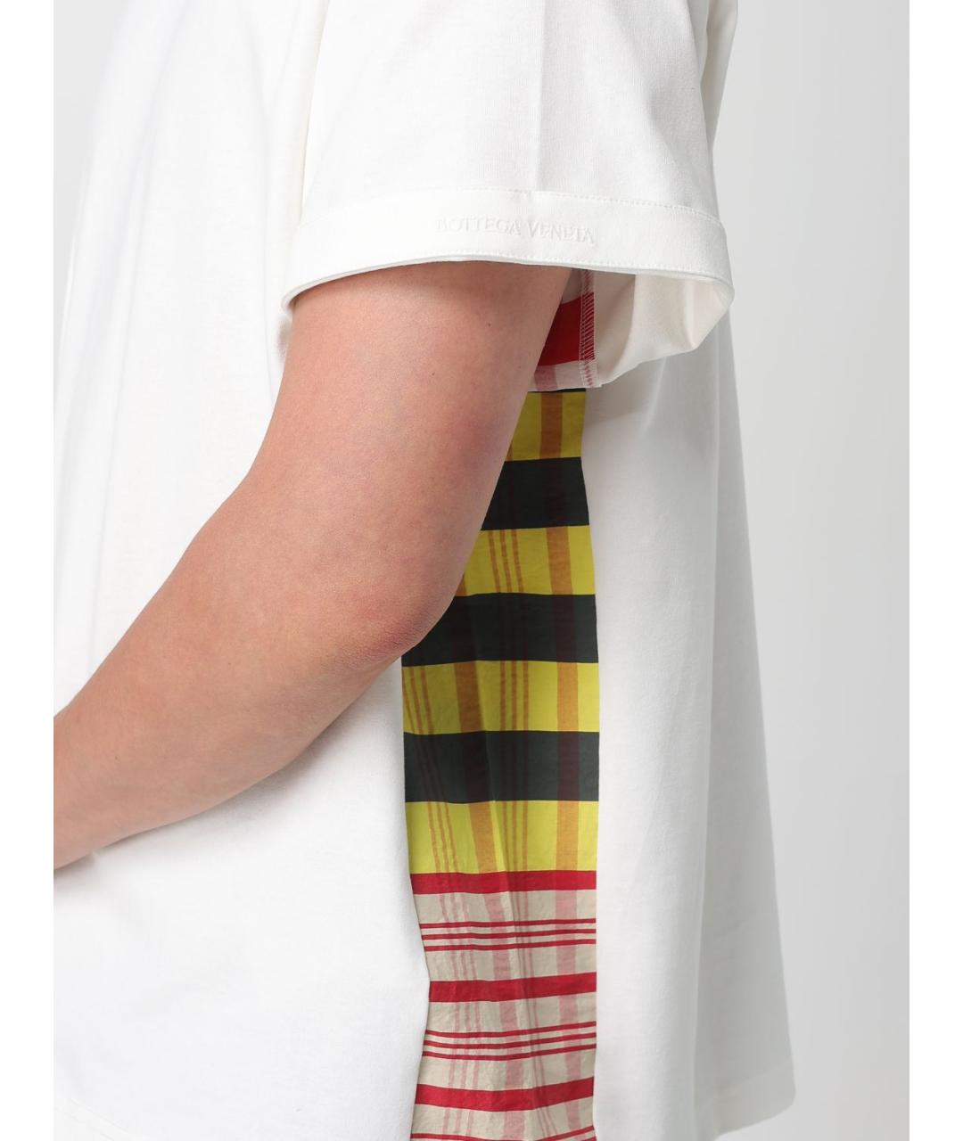 BOTTEGA VENETA Белая хлопковая футболка, фото 5