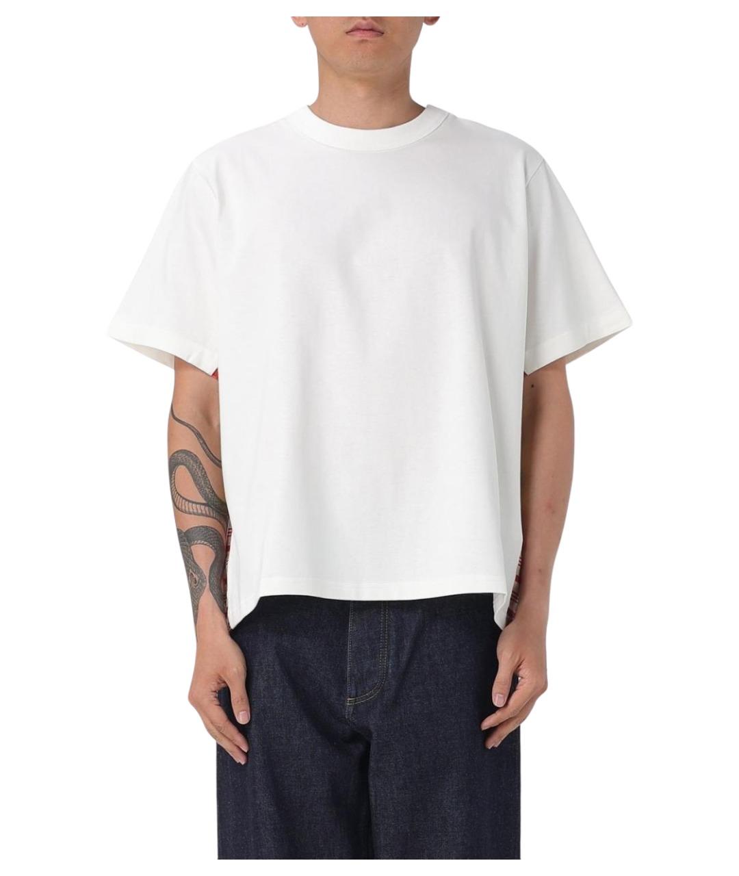 BOTTEGA VENETA Белая хлопковая футболка, фото 1