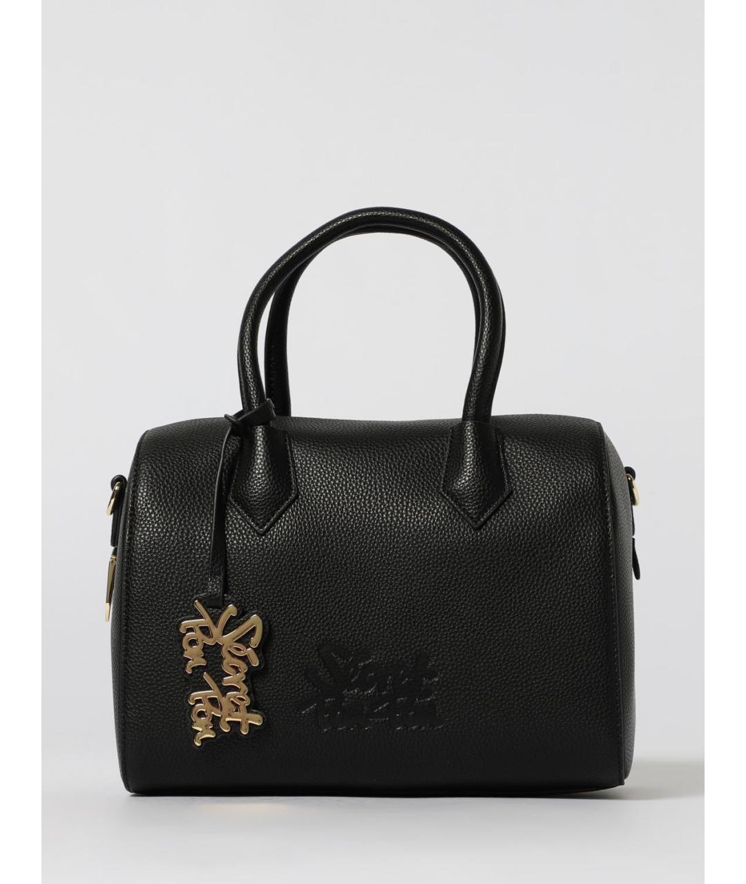 SECRET PON-PON Черная сумка с короткими ручками из искусственной кожи, фото 4