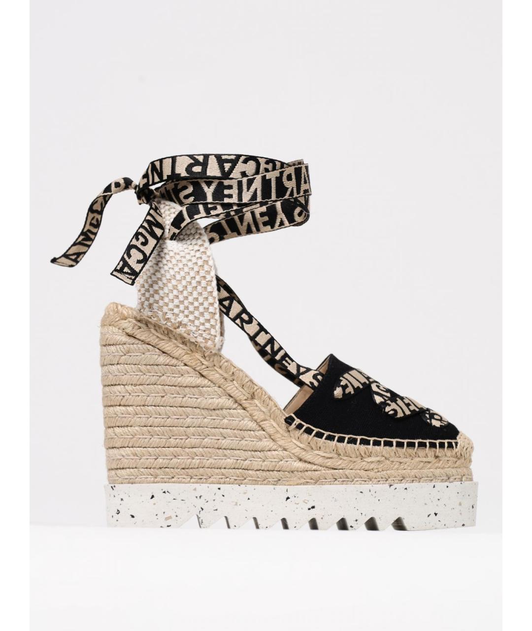 STELLA MCCARTNEY Черные эспадрильи из искусственной кожи, фото 5