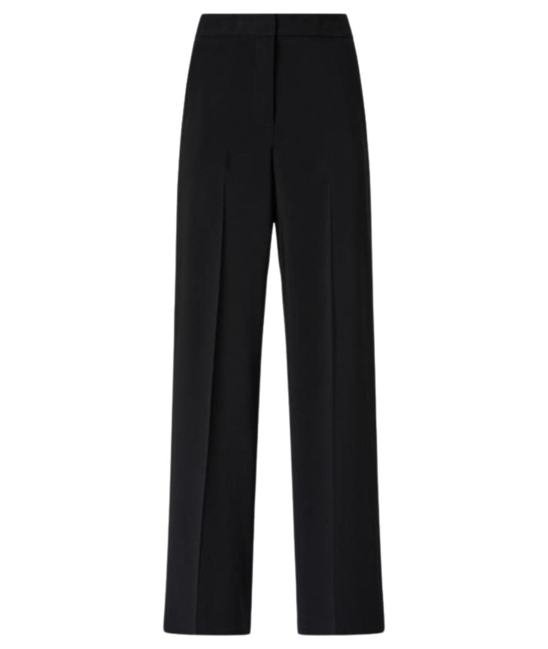 PINKO Черные вискозные прямые брюки, фото 1