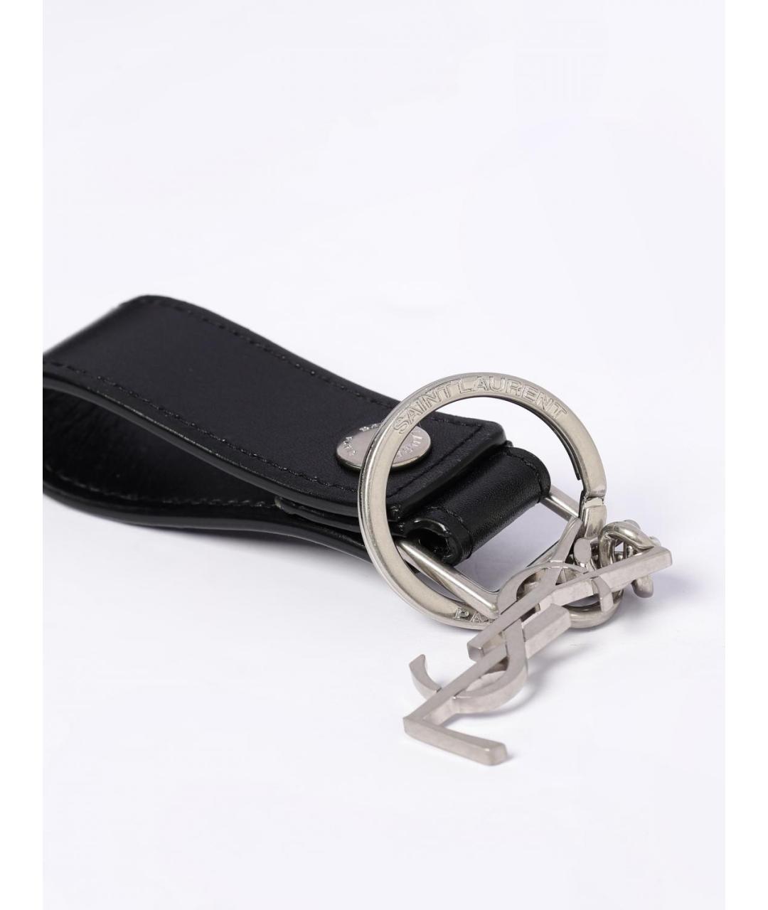 SAINT LAURENT Черный брелок, фото 2
