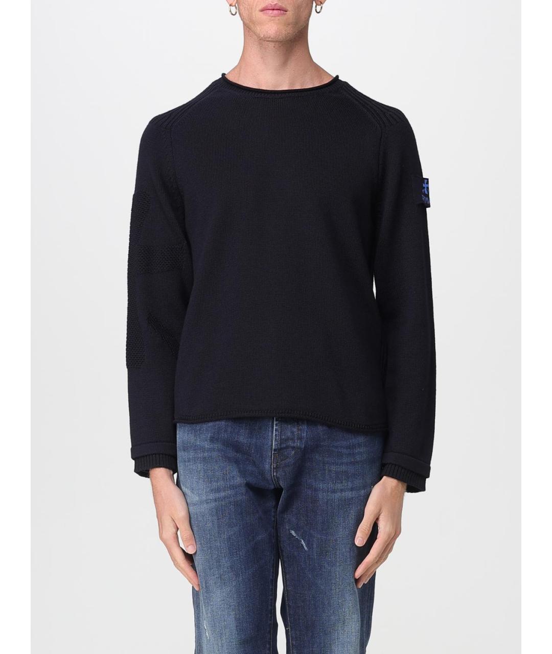 PREMIATA Синий шерстяной джемпер / свитер, фото 4