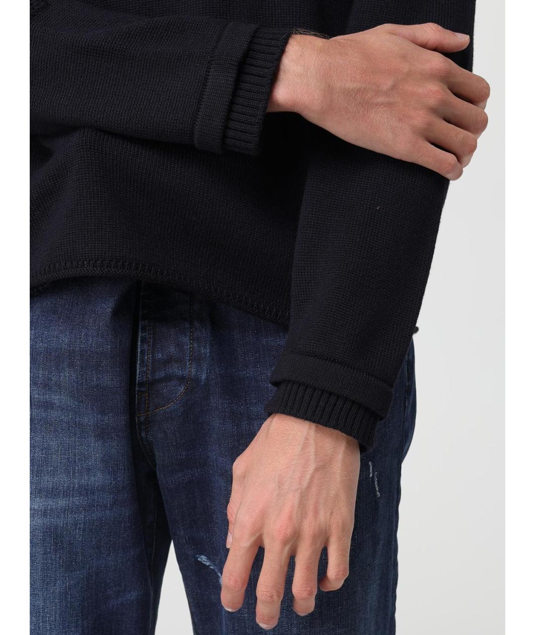 PREMIATA Синий шерстяной джемпер / свитер, фото 3