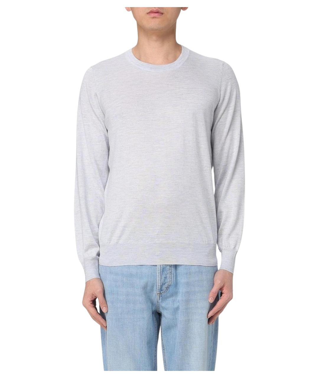 BRUNELLO CUCINELLI Голубой кашемировый джемпер / свитер, фото 1