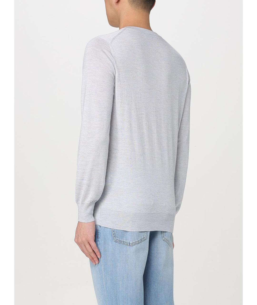 BRUNELLO CUCINELLI Голубой кашемировый джемпер / свитер, фото 3