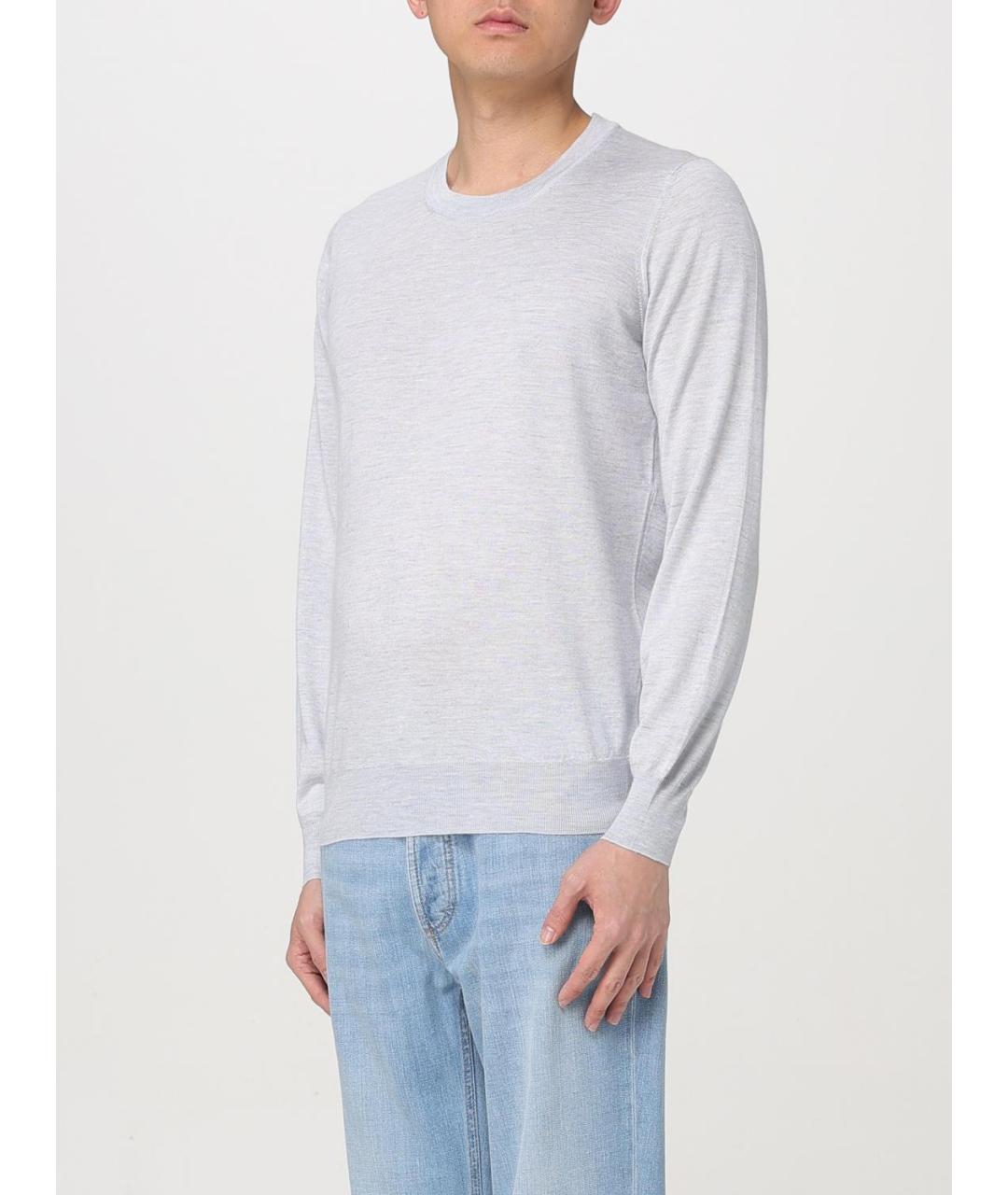 BRUNELLO CUCINELLI Голубой кашемировый джемпер / свитер, фото 4