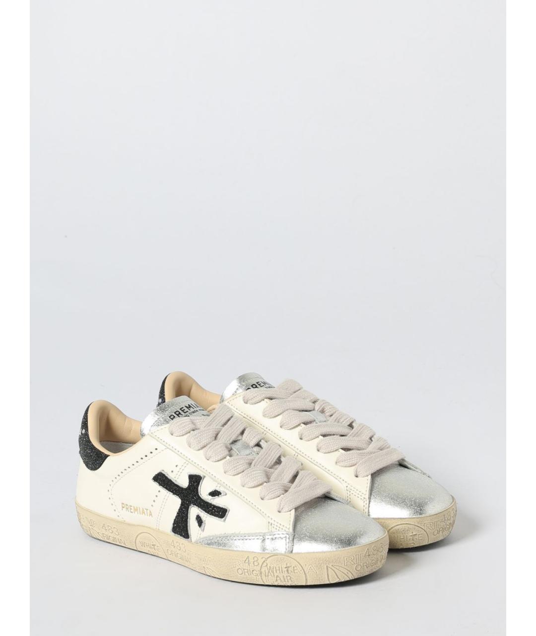 PREMIATA Белые кожаные кеды, фото 2