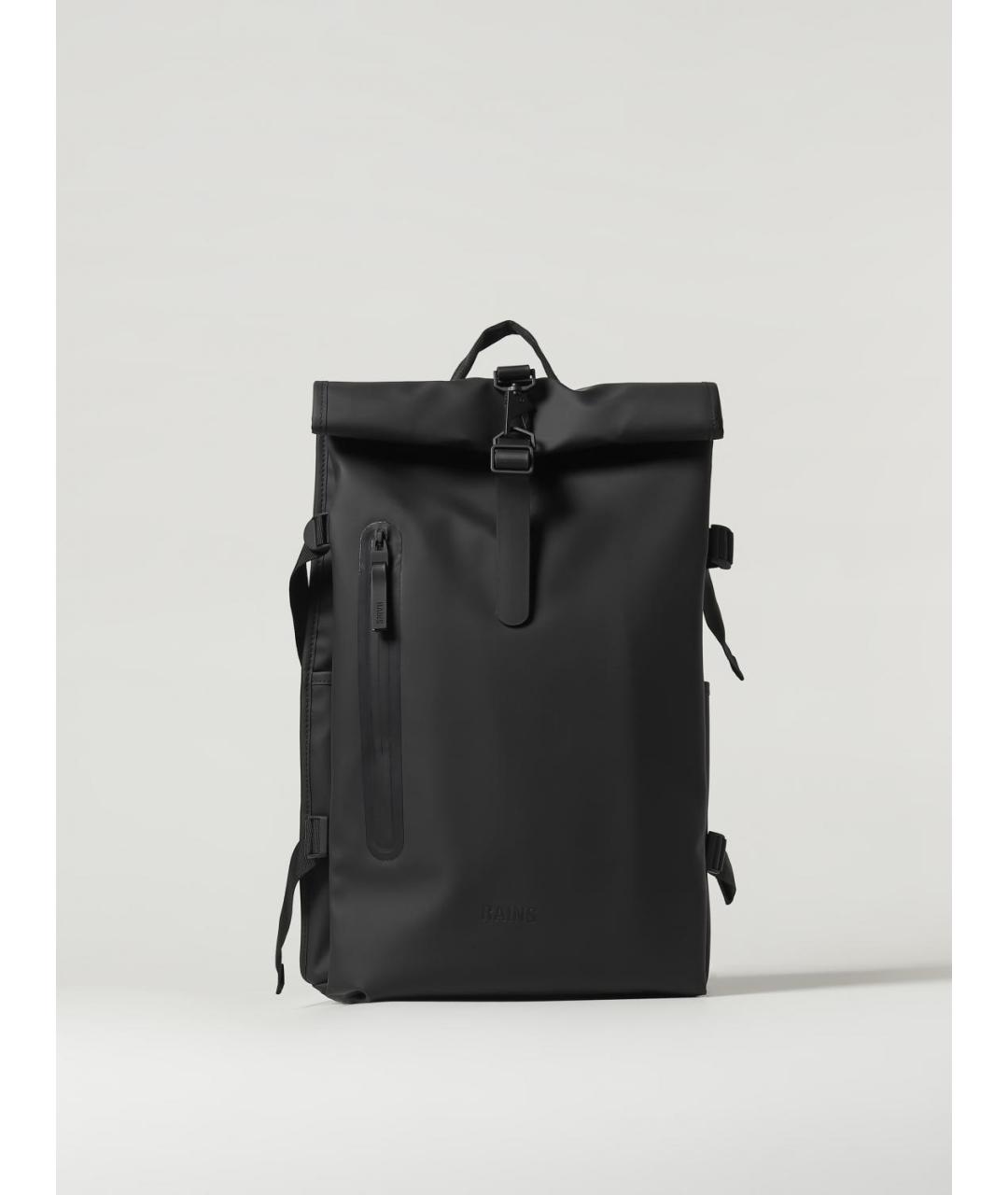 RAINS Черный рюкзак, фото 5