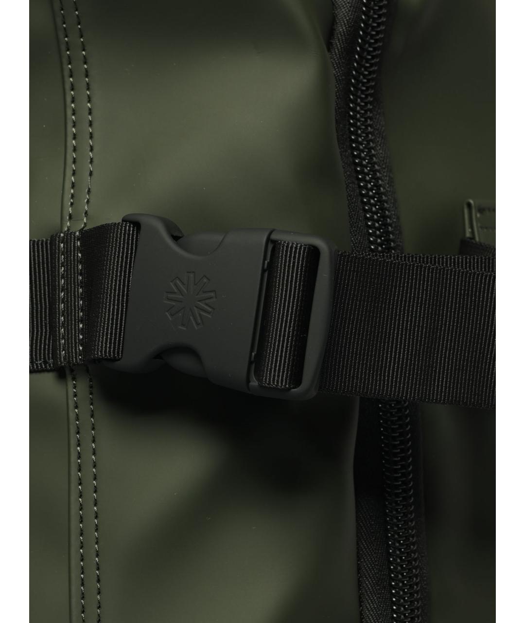 RAINS Зеленый синтетический чемодан, фото 3