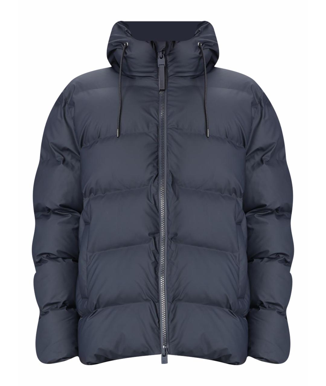 RAINS Синяя полиэстеровая куртка, фото 1