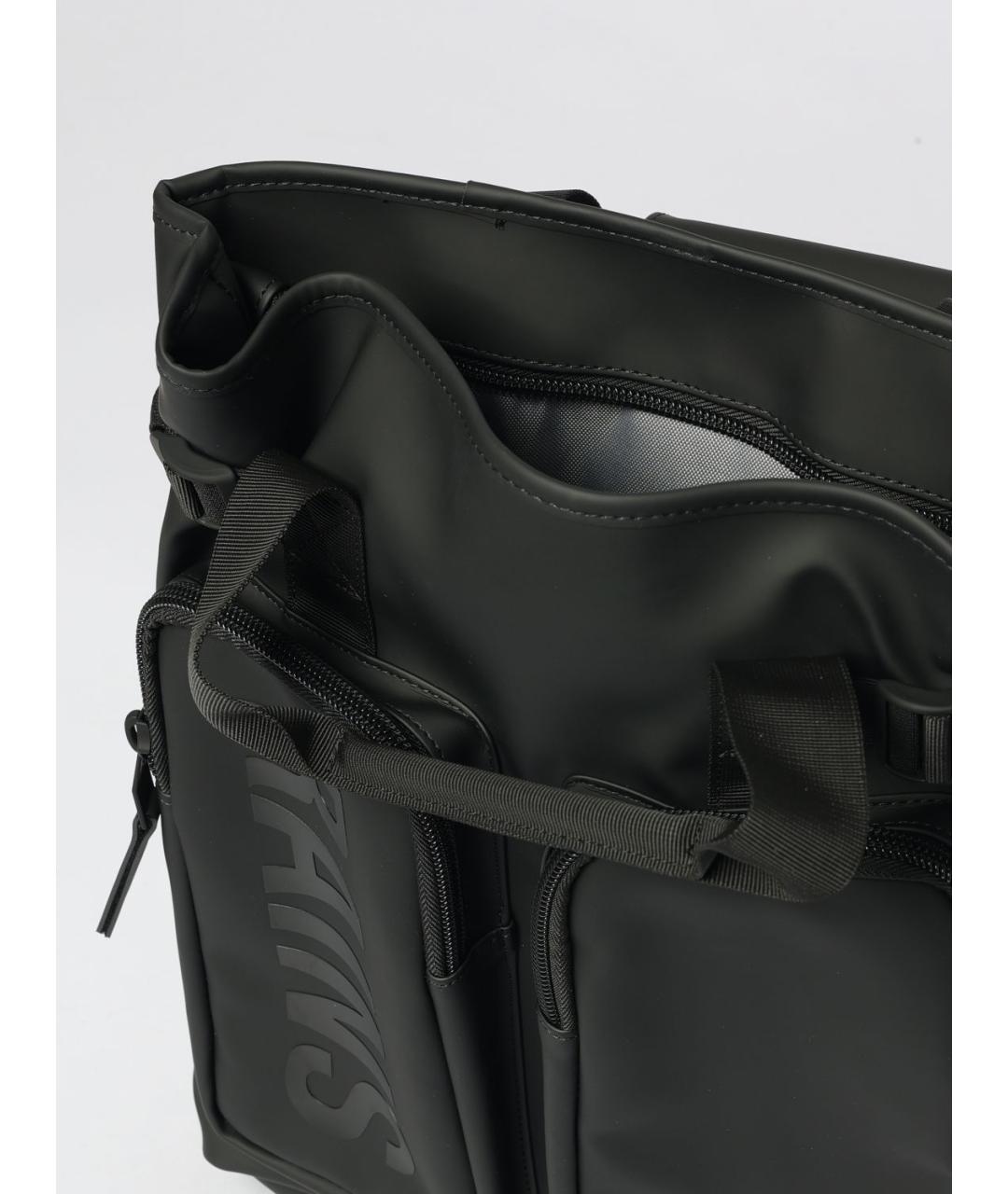 RAINS Черный рюкзак, фото 4