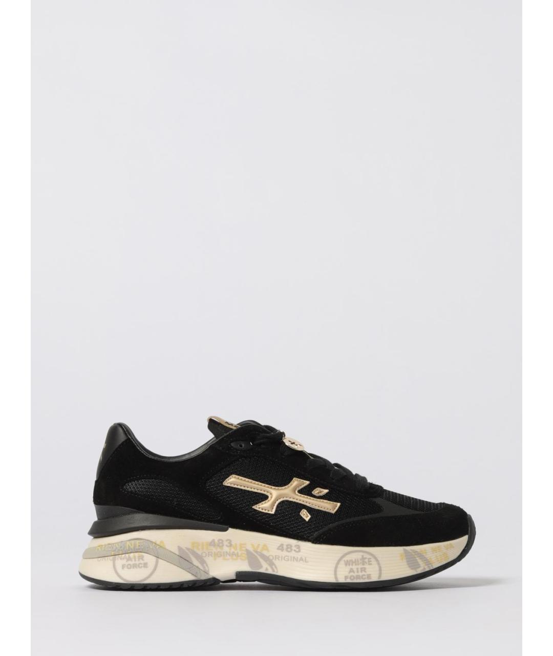 PREMIATA Черные текстильные кроссовки, фото 4