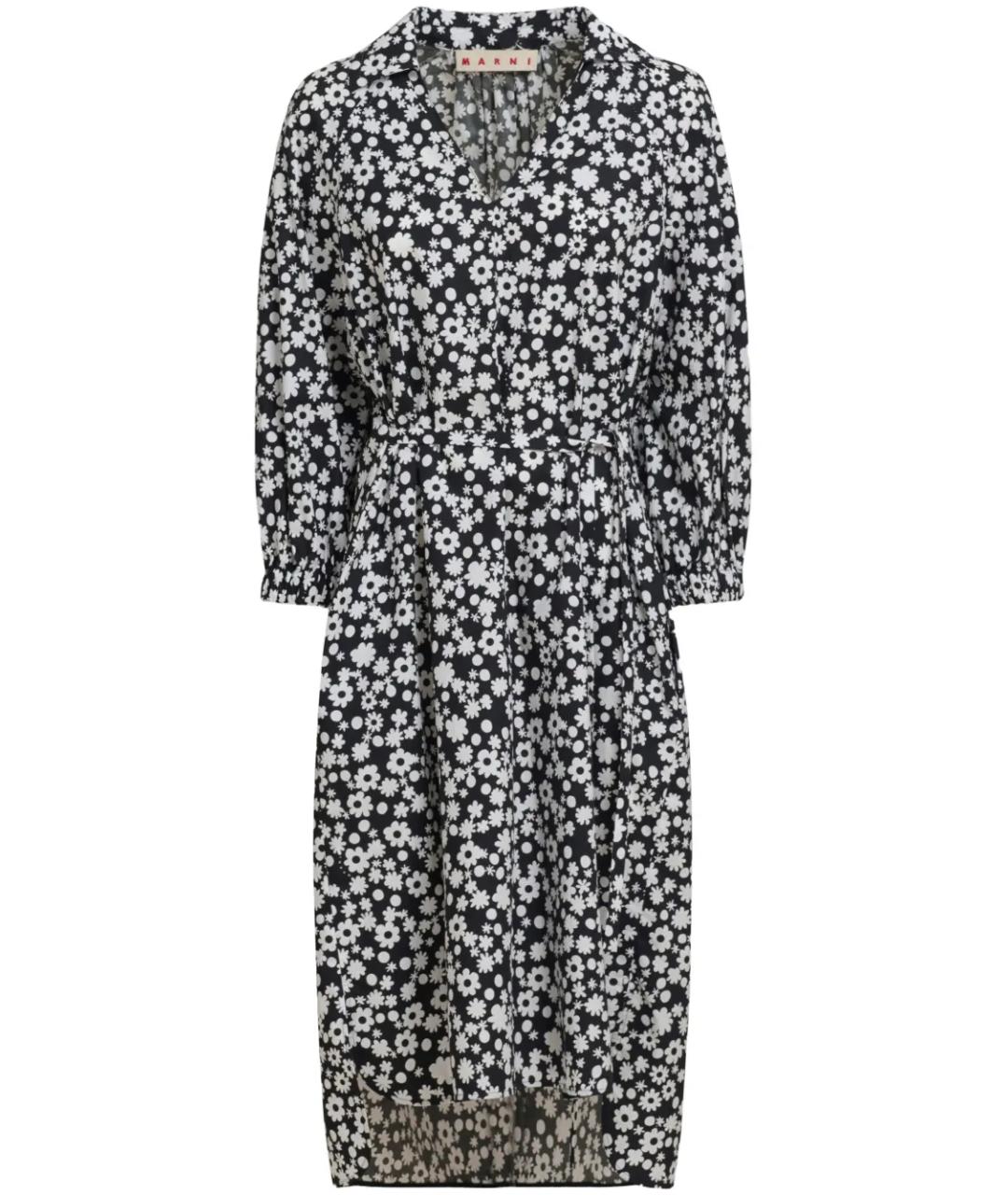 MARNI Мульти хлопковое повседневное платье, фото 1