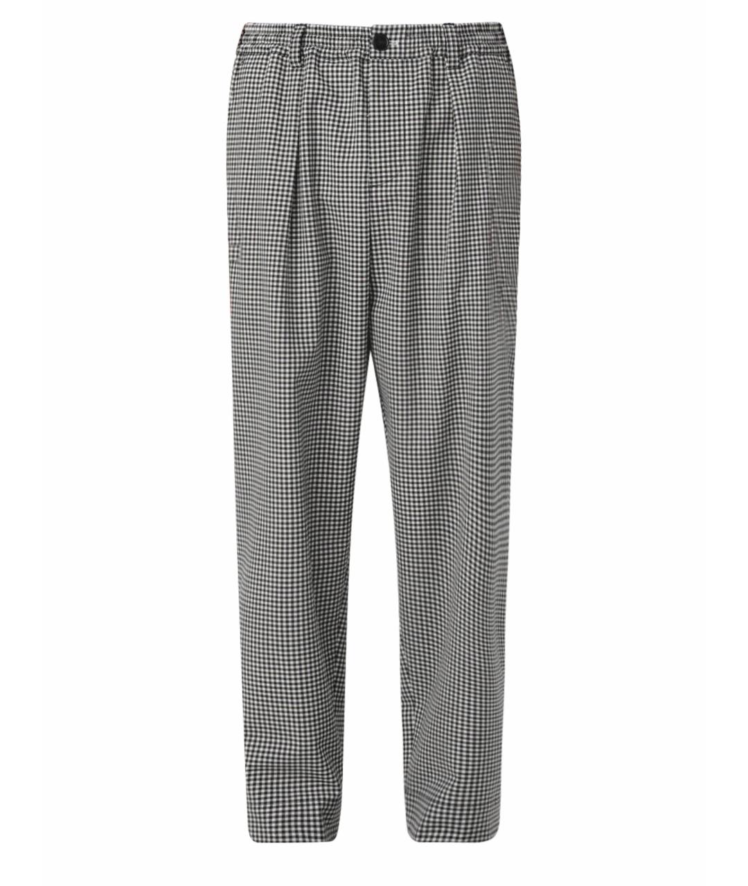 MARNI Черные полиэстеровые повседневные брюки, фото 1