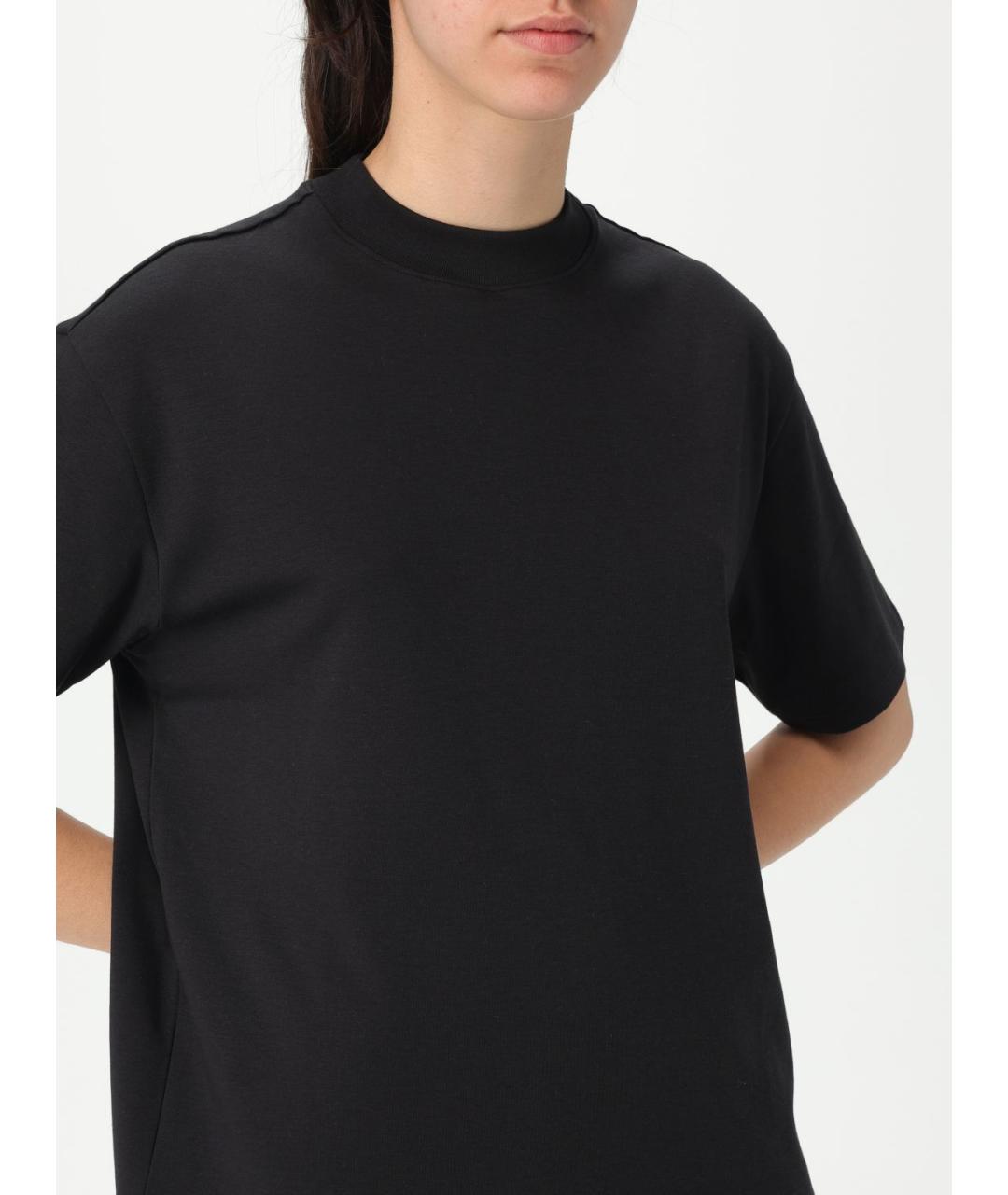 THEORY Черная хлопковая футболка, фото 3