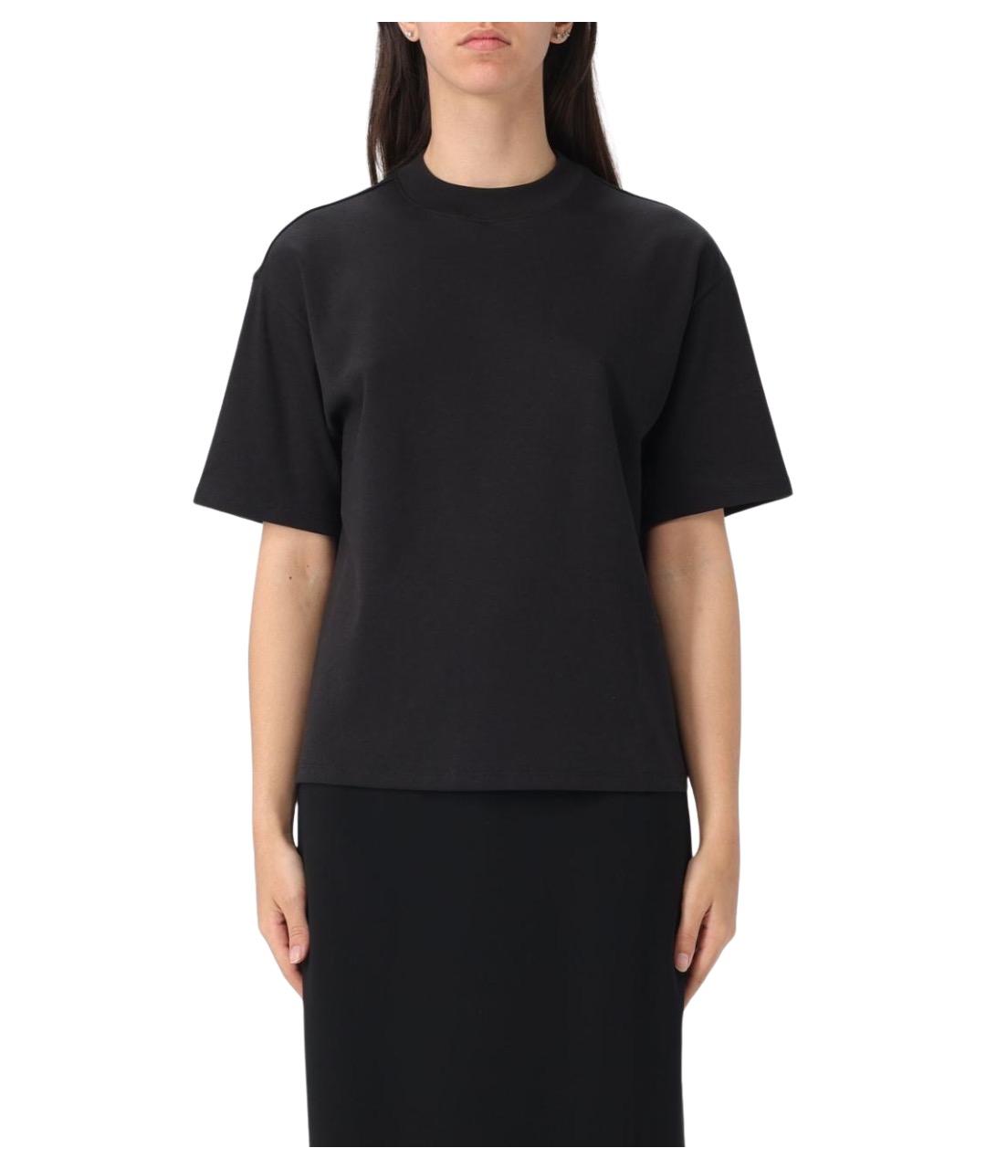 THEORY Черная хлопковая футболка, фото 1