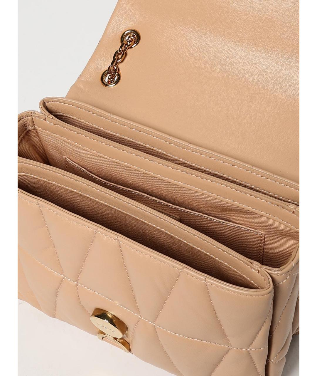 VERSACE Бежевая кожаная сумка через плечо, фото 5