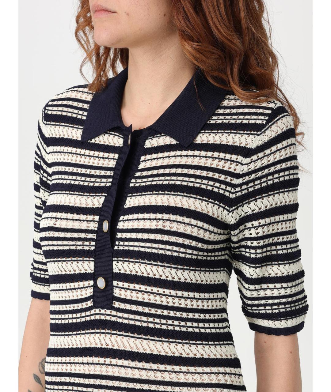 TWIN-SET Мульти вискозное повседневное платье, фото 3