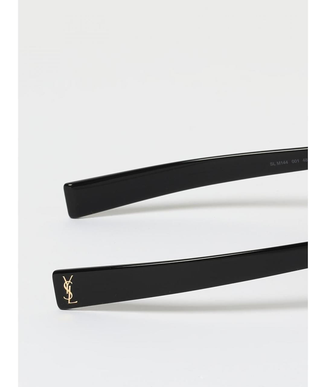 SAINT LAURENT Черные пластиковые солнцезащитные очки, фото 4