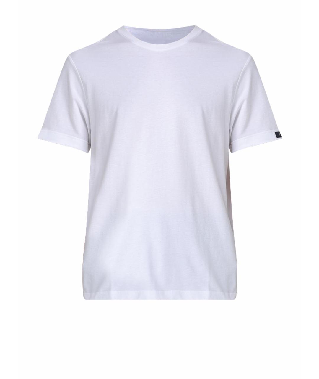 FAY Белая хлопковая футболка, фото 1