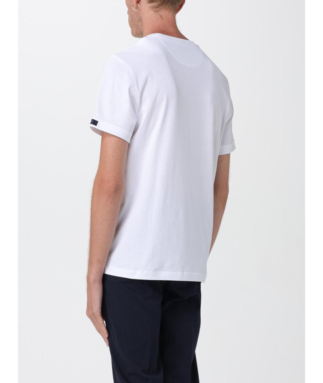 FAY Белая хлопковая футболка, фото 2