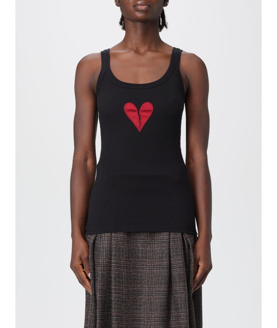 ANTONIO MARRAS Черная хлопковая майка, фото 2