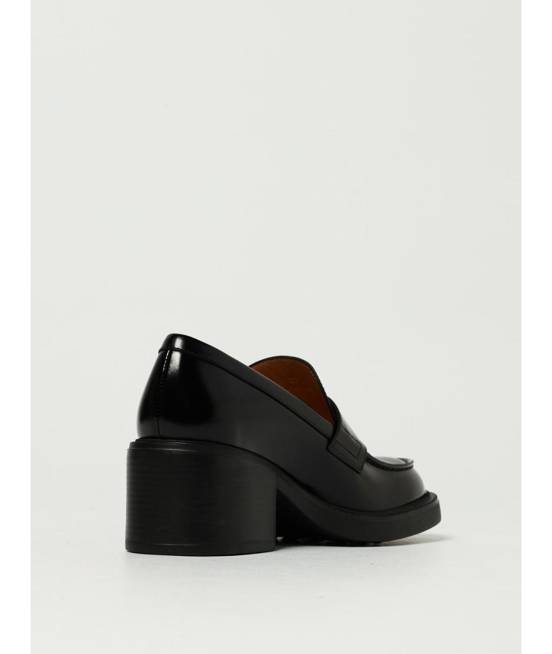 TOD'S Черные кожаные лоферы, фото 3