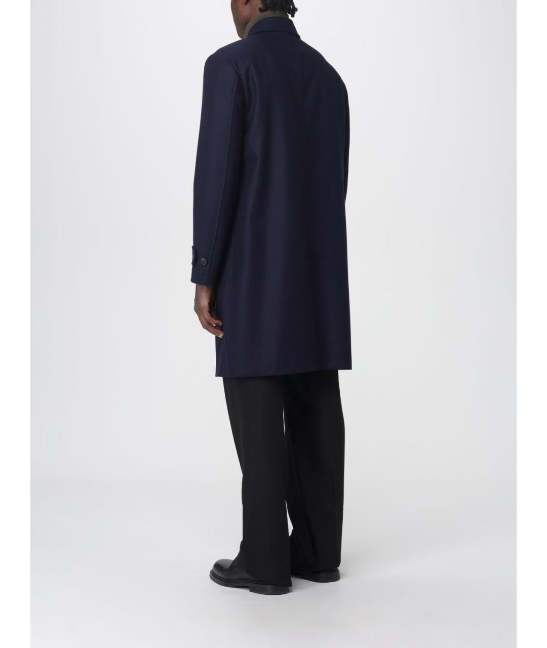 FAY Синее шерстяное пальто, фото 2