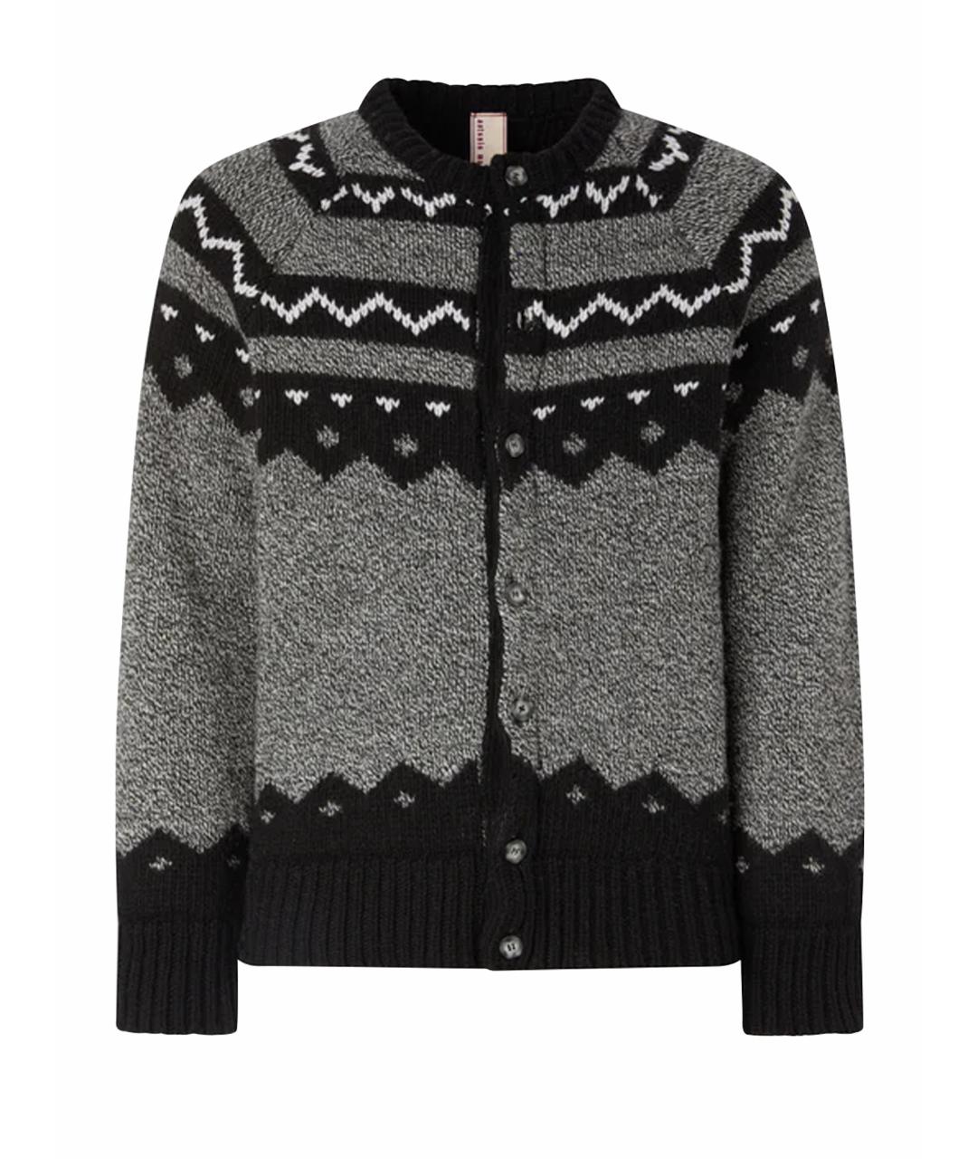 ANTONIO MARRAS Серый шерстяной кардиган, фото 1