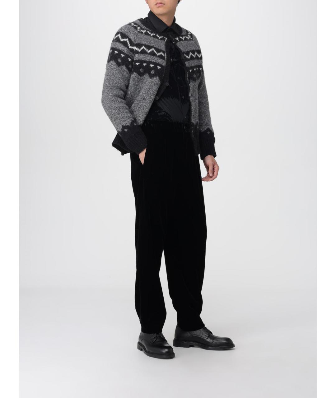 ANTONIO MARRAS Серый шерстяной кардиган, фото 3