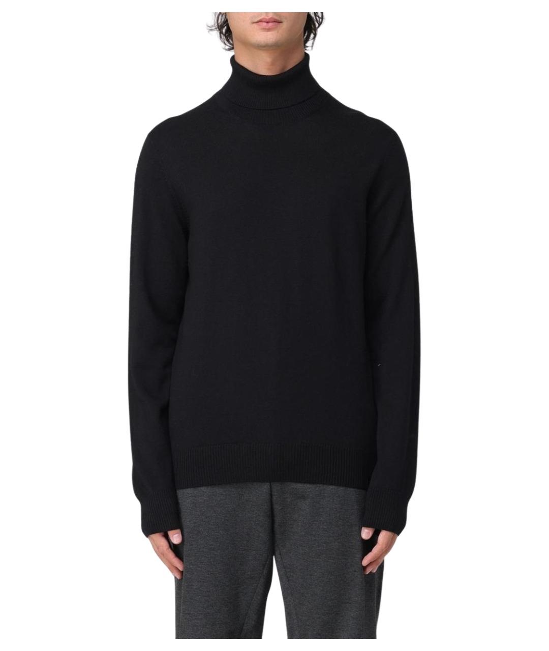 FAY Черная шерстяная водолазка, фото 1