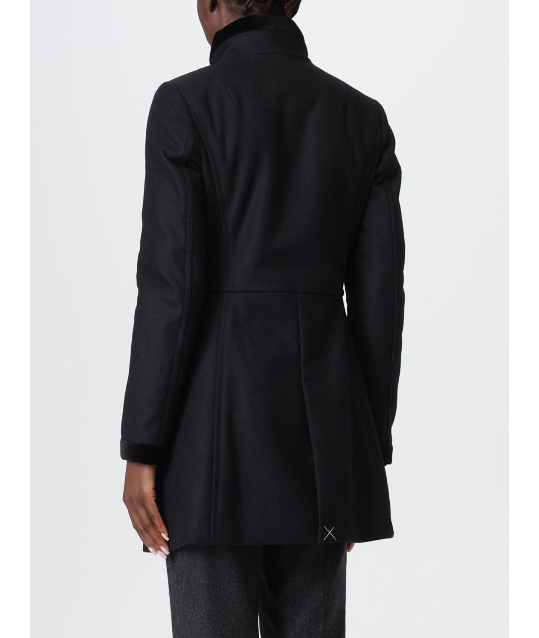FAY Черное шерстяное пальто, фото 3