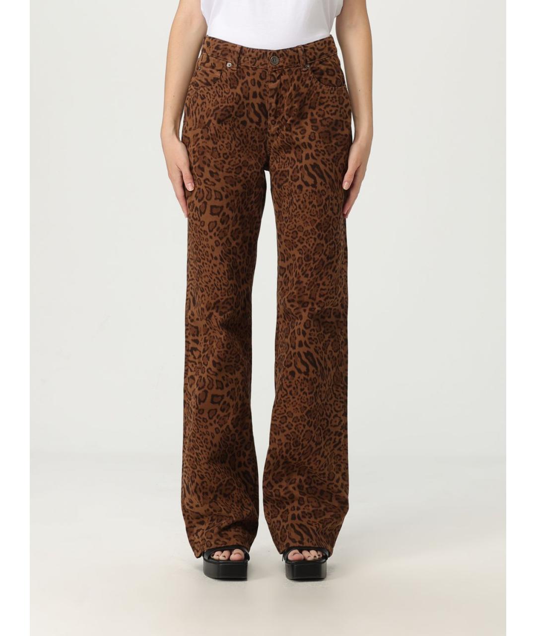 TWIN-SET Мульти хлопковые прямые джинсы, фото 4