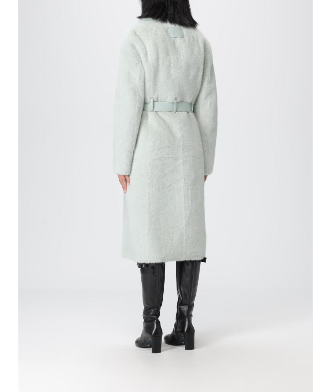 PATRIZIA PEPE Зеленые полиэстеровое пальто, фото 3