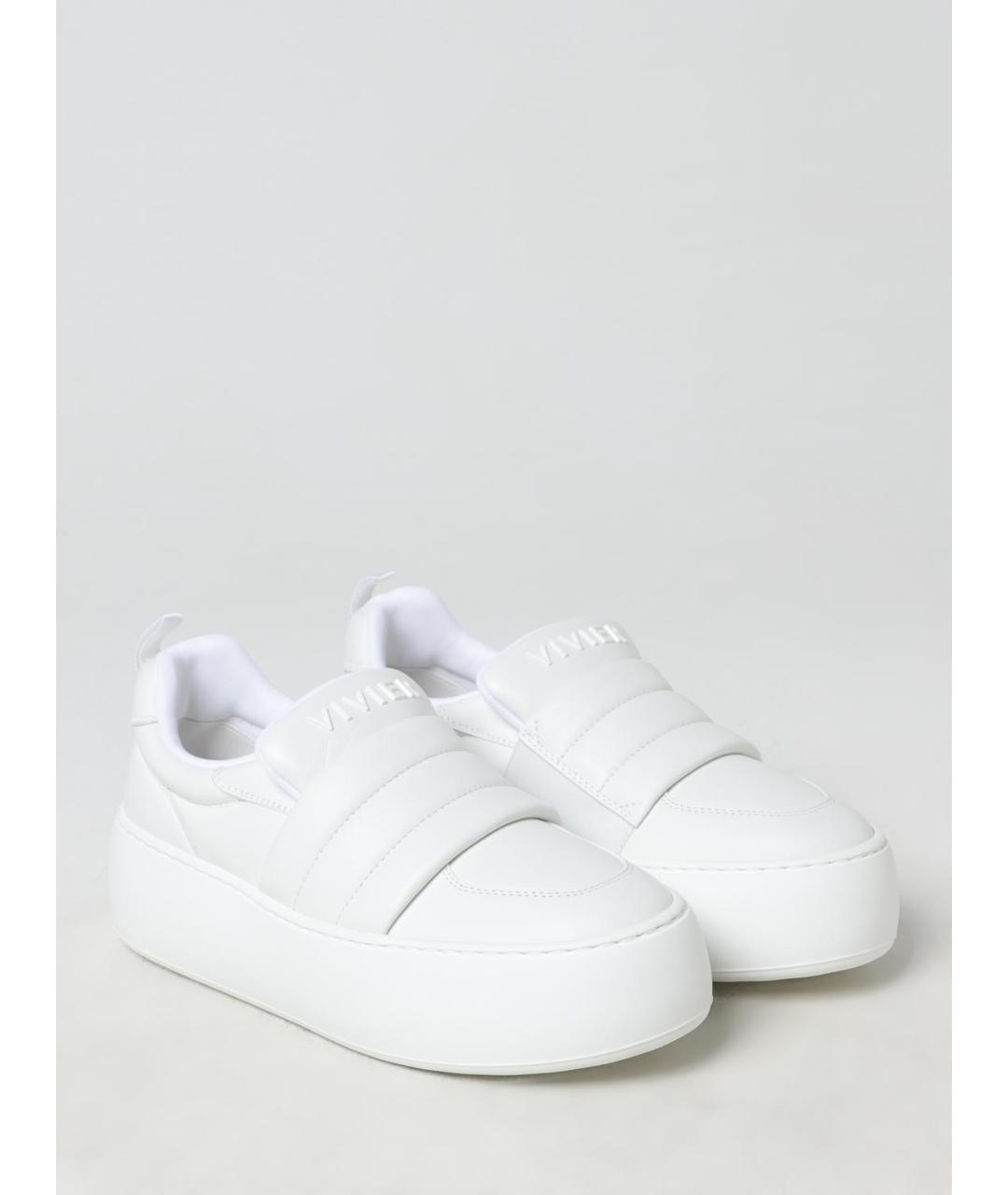 ROGER VIVIER Белые кожаные кроссовки, фото 2