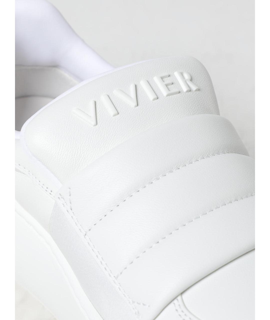 ROGER VIVIER Белые кожаные кроссовки, фото 4