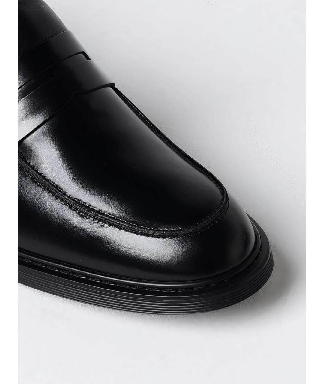 HOGAN Черные кожаные лоферы, фото 4