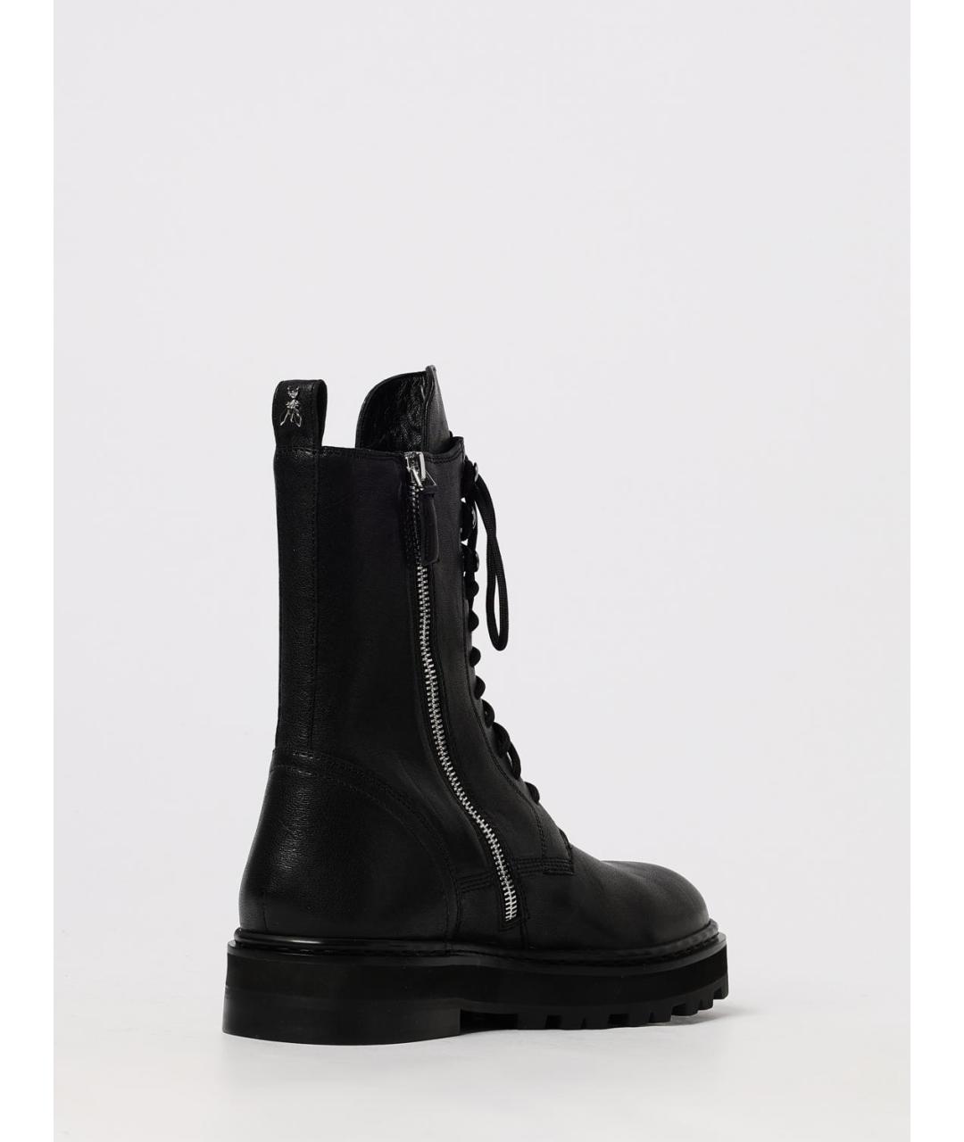 PATRIZIA PEPE Черные кожаные ботинки, фото 3