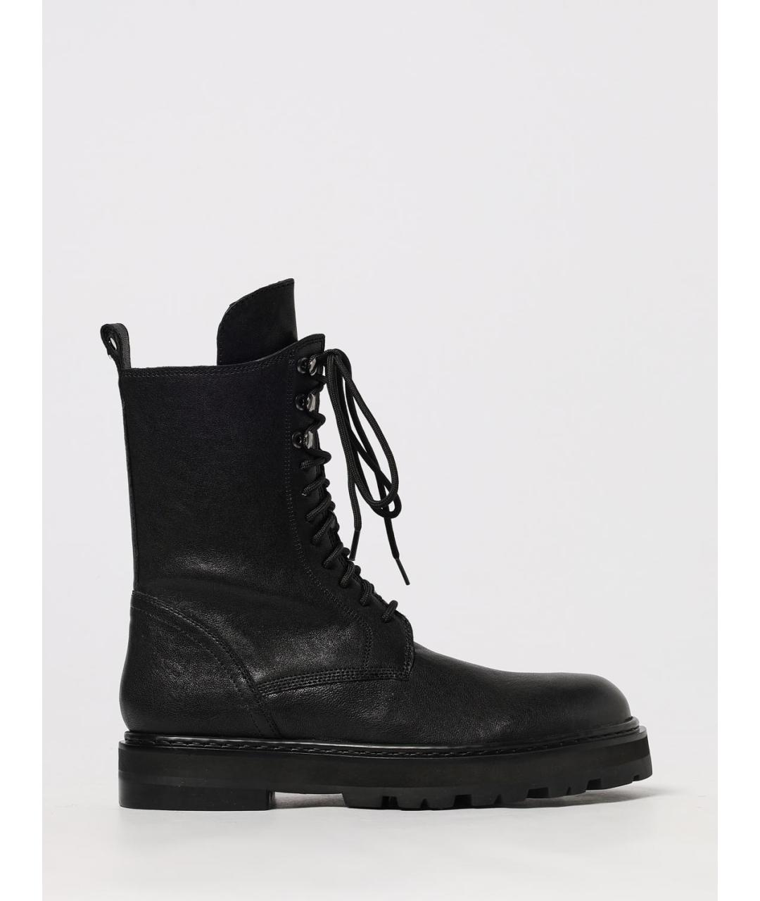 PATRIZIA PEPE Черные кожаные ботинки, фото 4