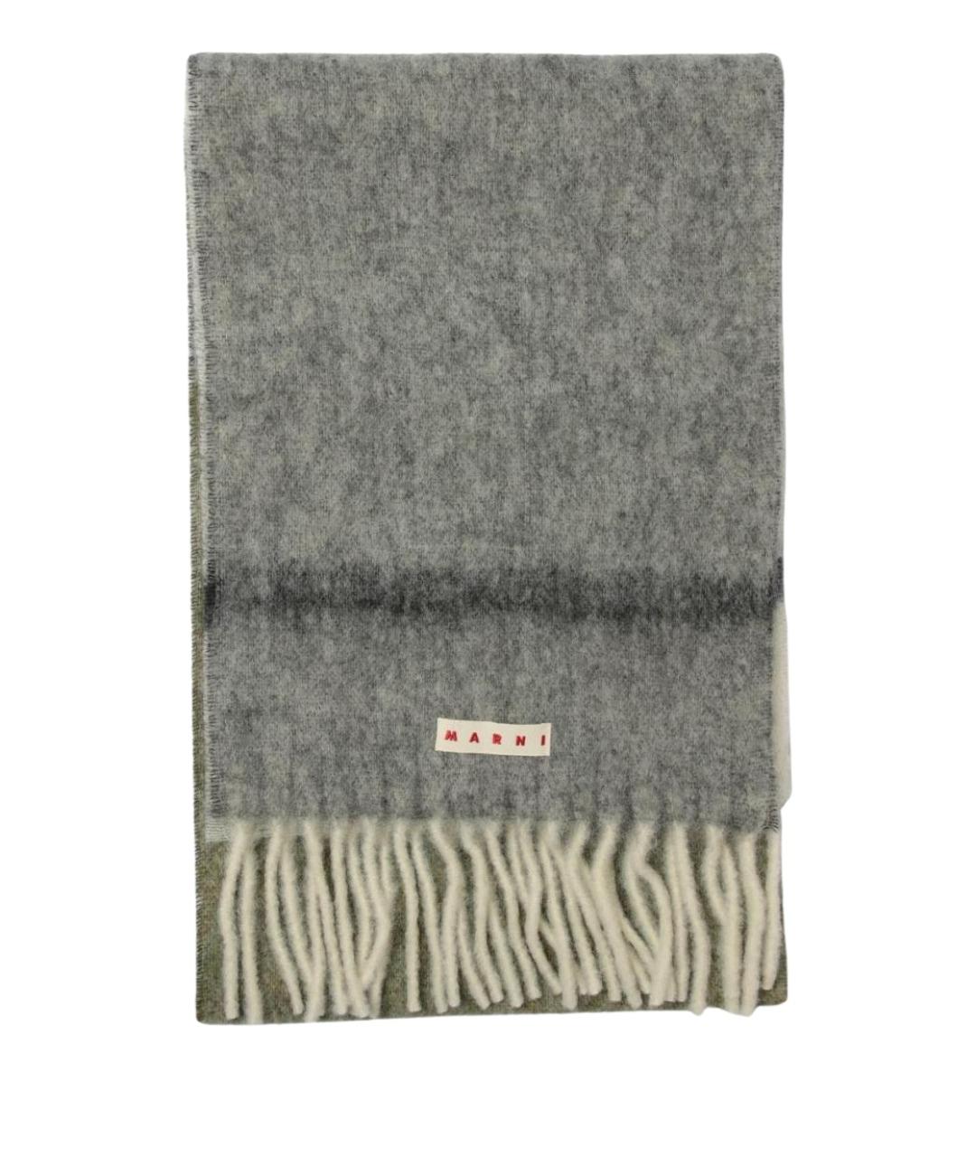 MARNI Мульти шерстяной шарф, фото 1