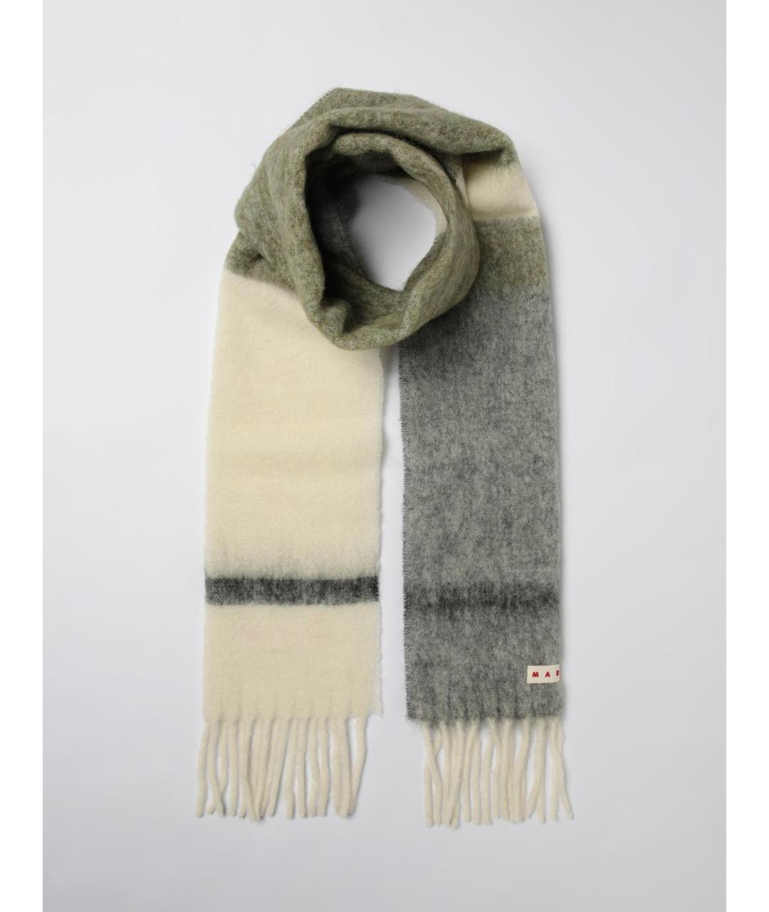 MARNI Мульти шерстяной шарф, фото 2