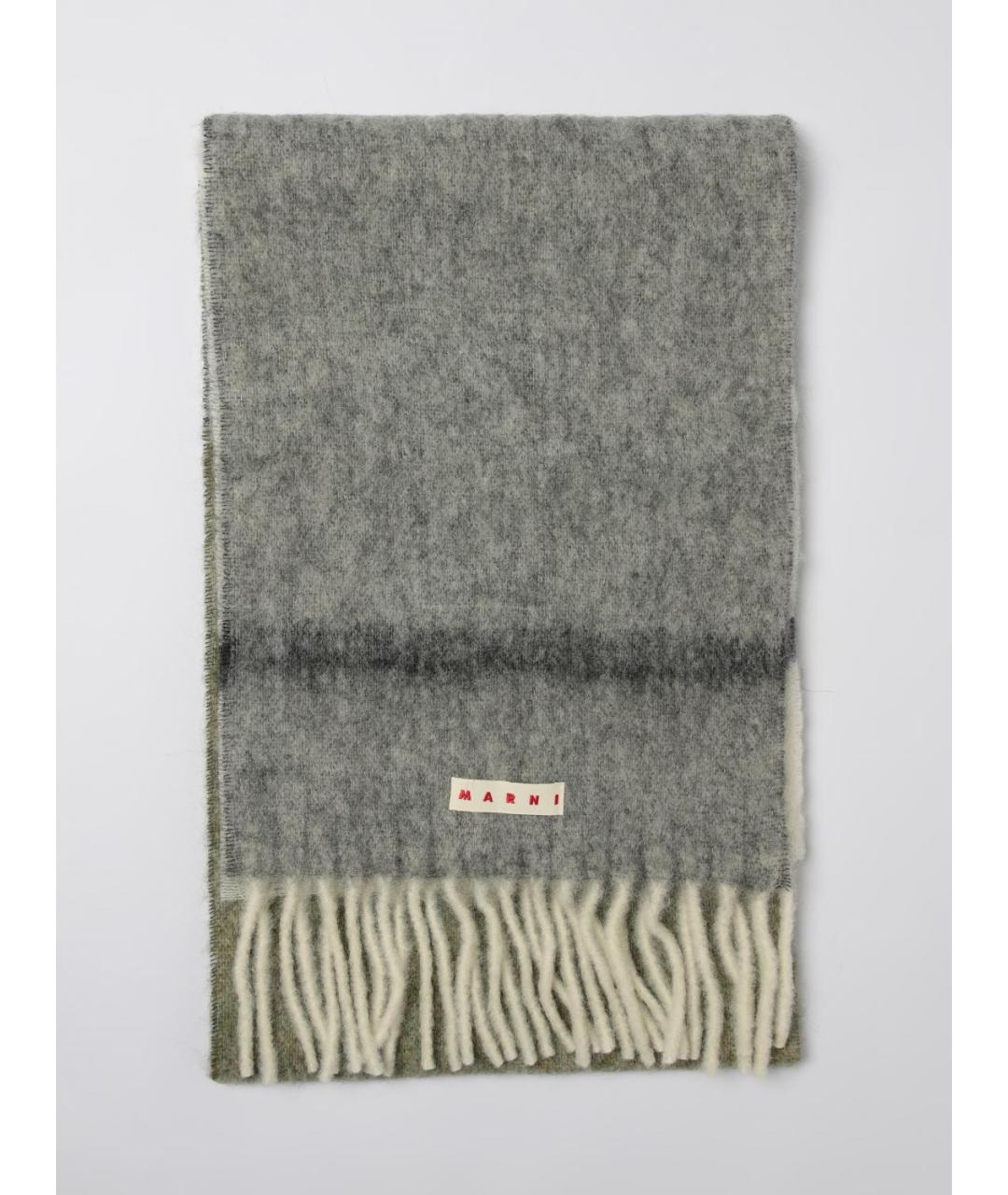 MARNI Мульти шерстяной шарф, фото 4