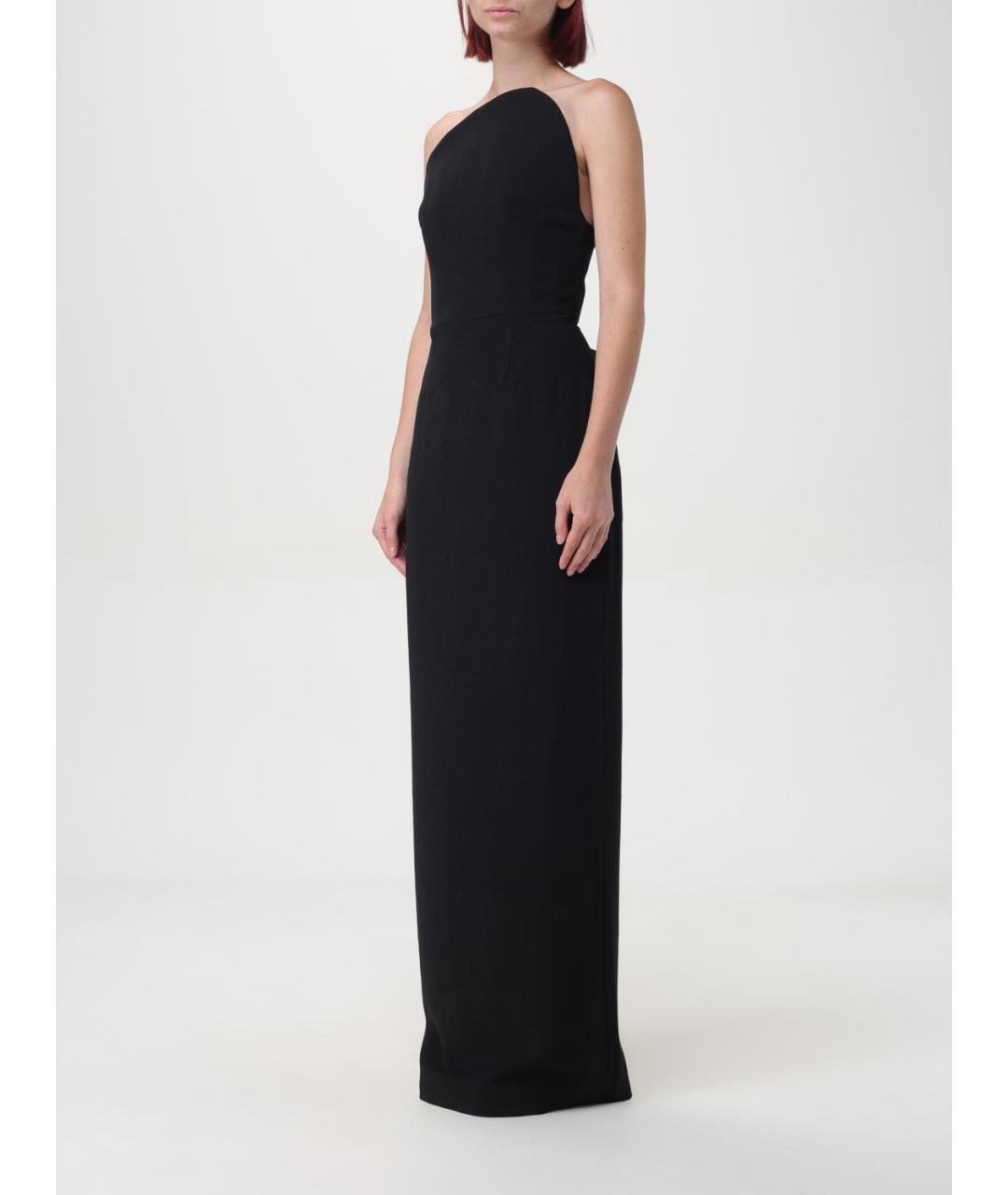 SOLACE LONDON Черное полиэстеровое вечернее платье, фото 3