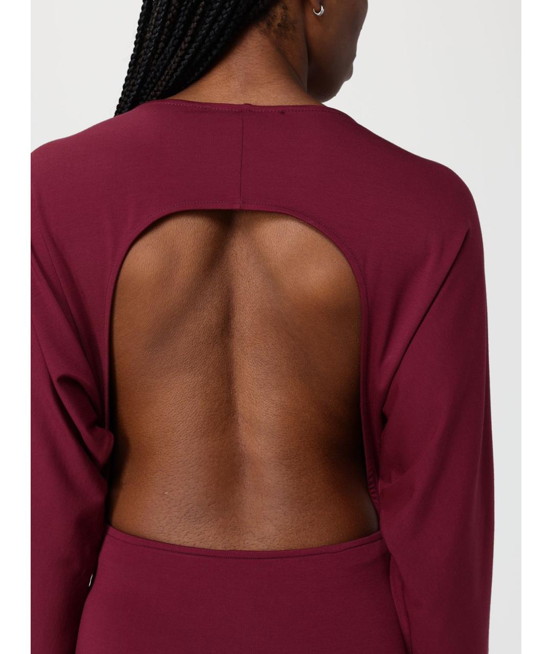 MAR DE MARGARITAS Бордовое вечернее платье, фото 3