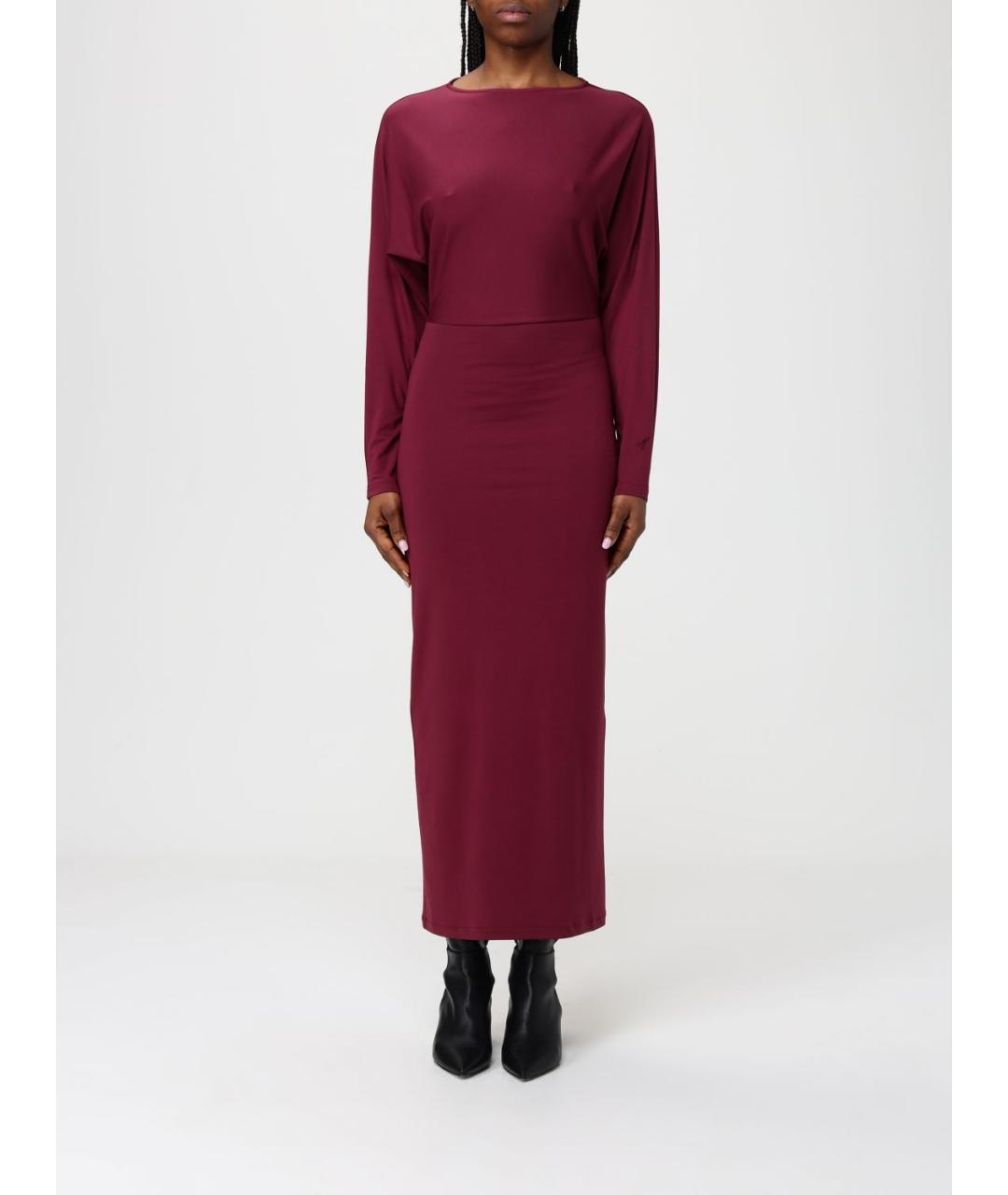 MAR DE MARGARITAS Бордовое вечернее платье, фото 4