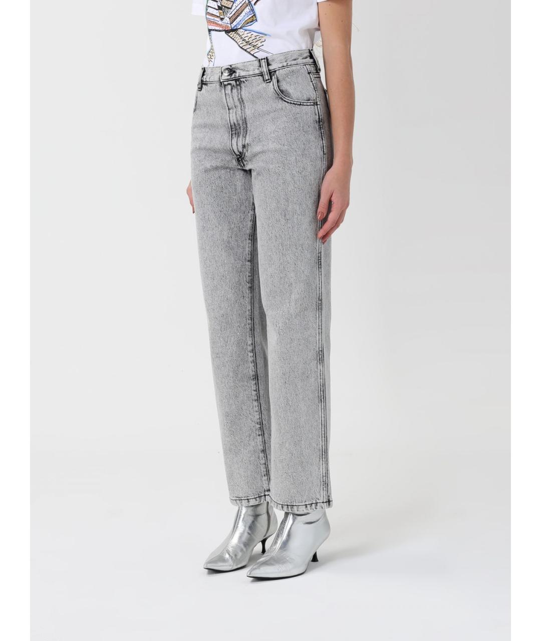 MISSONI Серые хлопковые прямые джинсы, фото 4